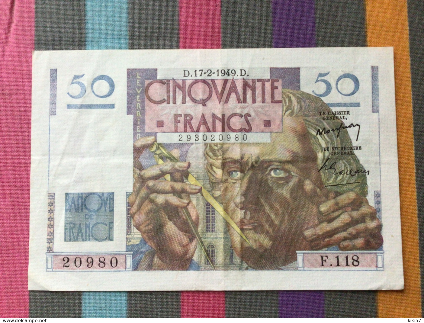 FRANCE  Billet De 50 Francs Le Verrier 17/02/1949 Très Bon état - 50 F 1946-1951 ''Le Verrier''