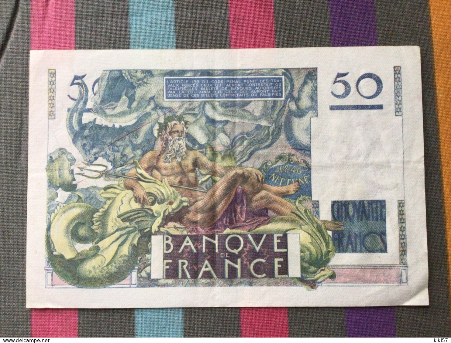 FRANCE  Billet De 50 Francs Le Verrier 17/02/1949 Très Bon état - 50 F 1946-1951 ''Le Verrier''