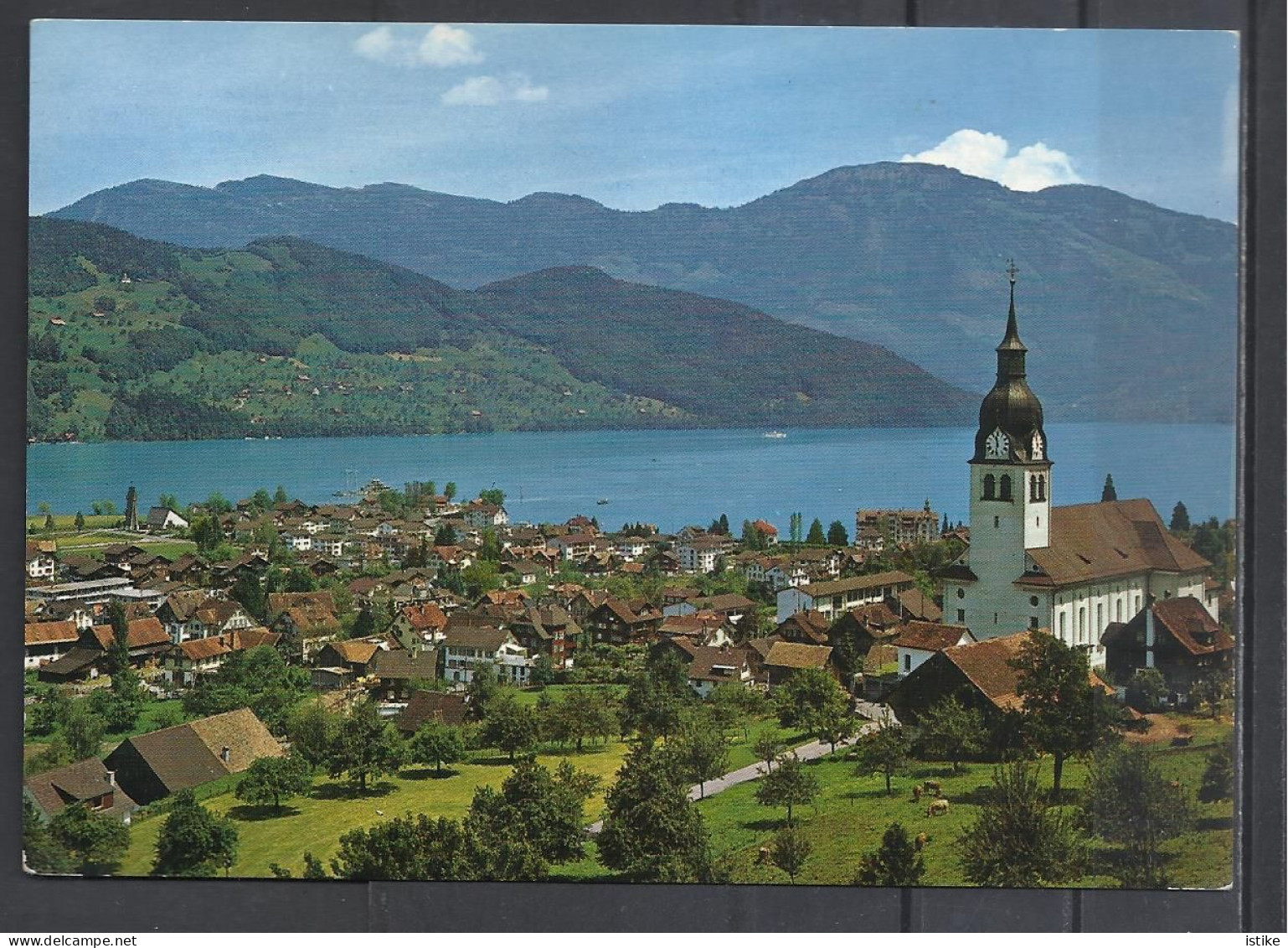Switzerland, NW, Buoch Mit Rigi,  Sp. Hand Canc., 1990. - Buochs