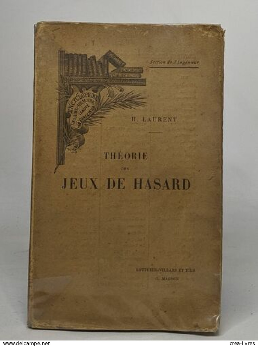 Théorie Des Jeux De Hasard - Non Classés