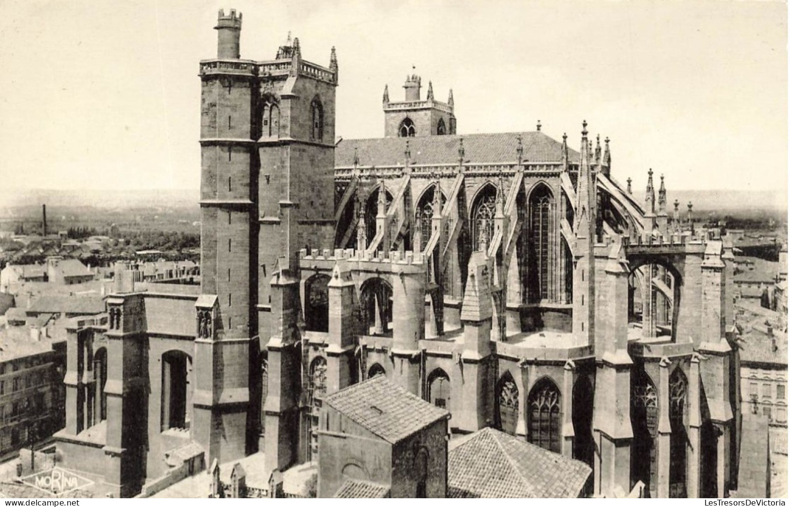 FRANCE - Narbonne - Cathédrale Saint Just - Vue D'ensemble Sur L'Abside Et Le Cloître - Carte Postale - Narbonne