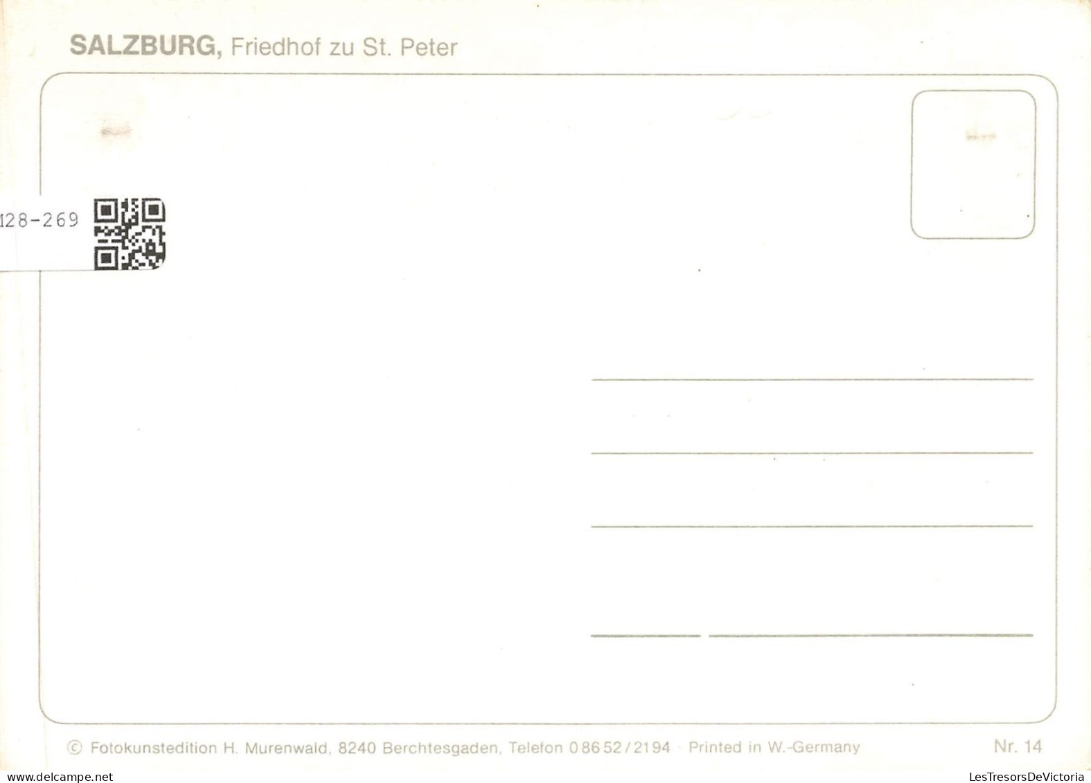 AUTRICHE - Salzburg - Cimetière De Saint Pierre - Colorisé - Carte Postale Ancienne - Salzburg Stadt