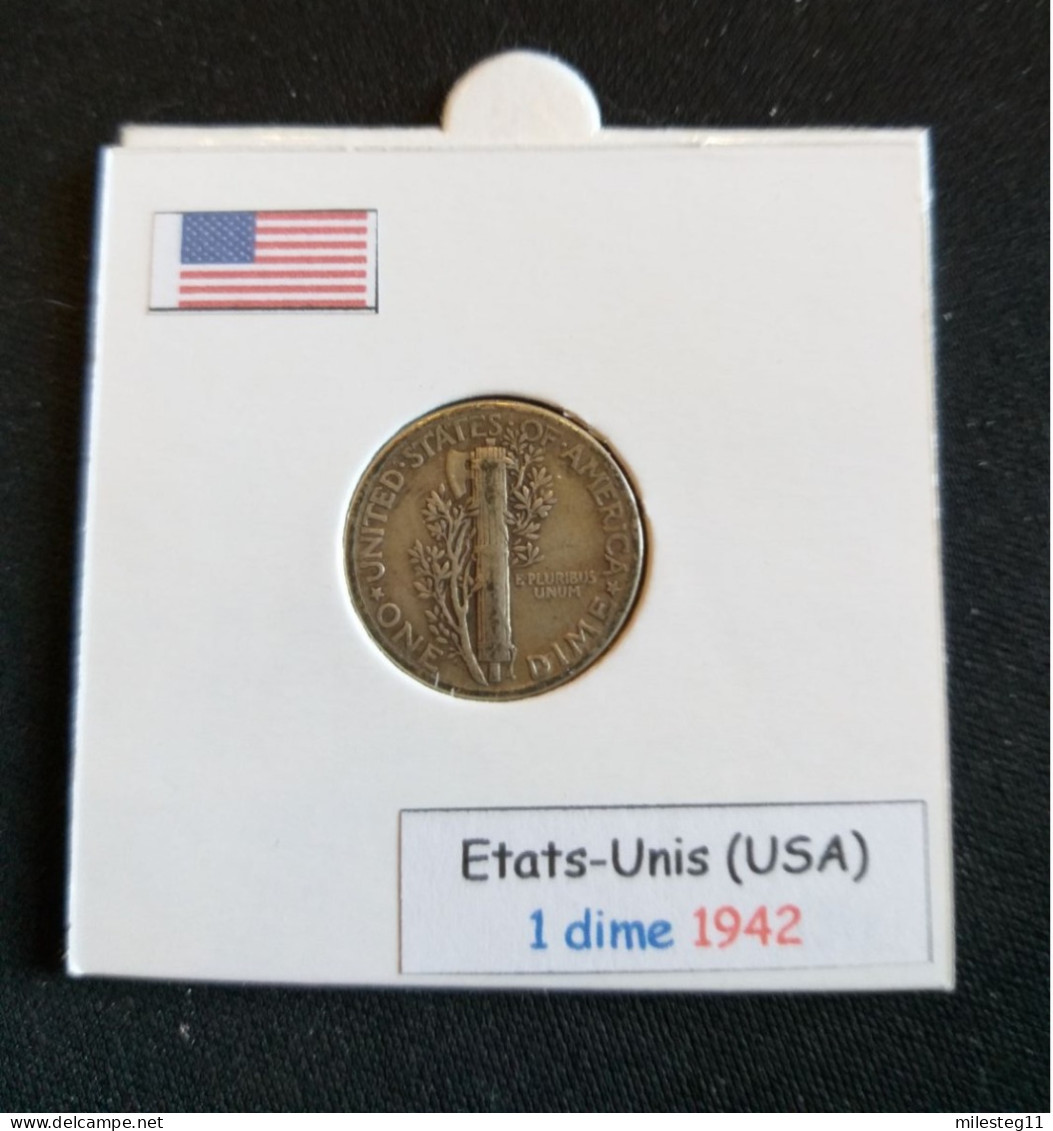 Etats-Unis 1 Dime 1942 - 1916-1945: Mercury (Mercurio)