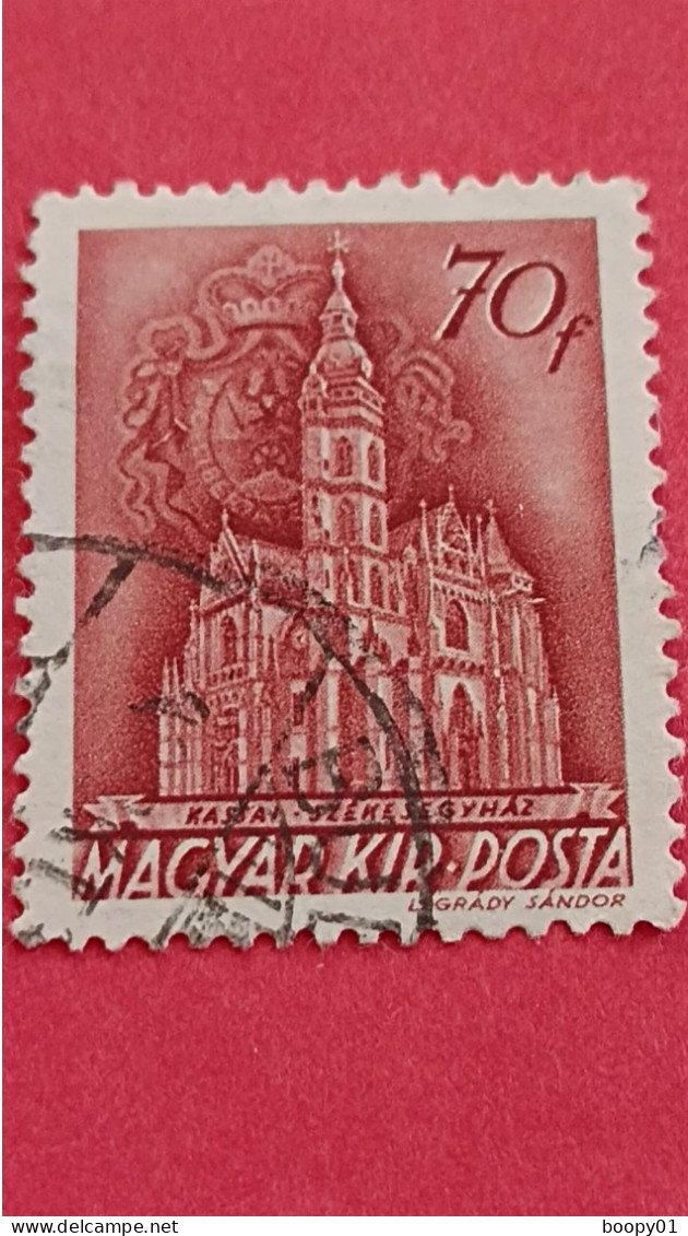 HONGRIE - HUNGARY - Magyar Kir Posta - Timbre 1942 : Edifices Religieux - Cathédrale De Kosice - Oblitérés