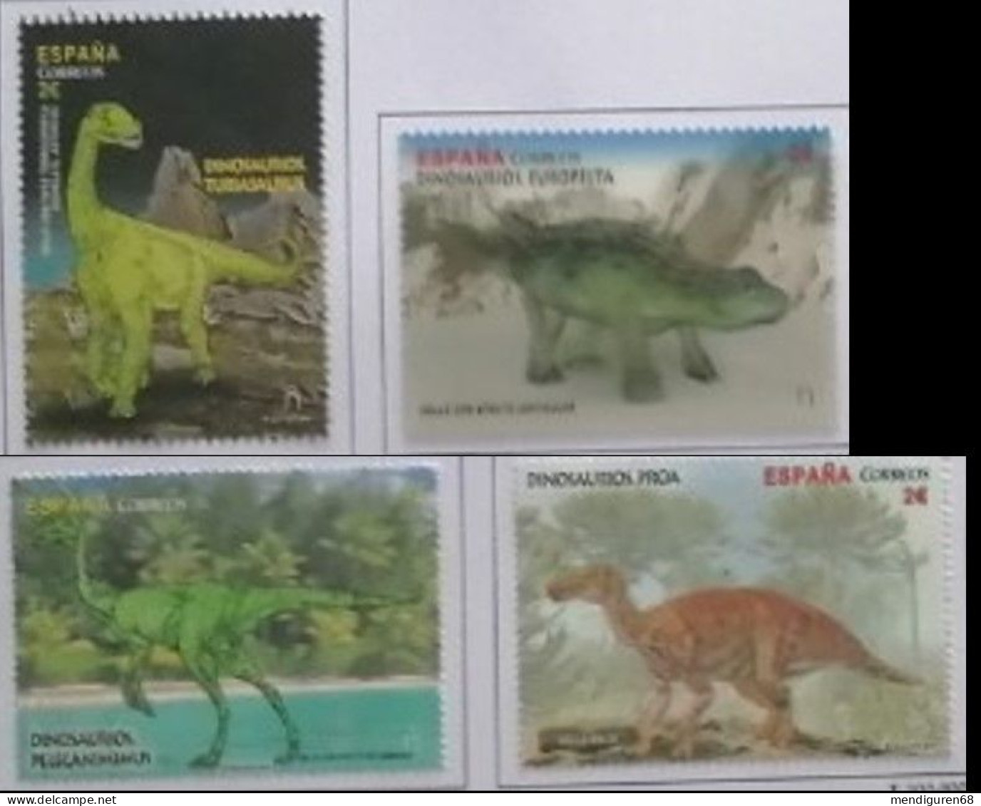 ESPAGNE SPANIEN SPAIN ESPAÑA 2016 DINOSAURUS DINOSAURIOS SET 4V. USED ED 5063-6 MI 5077-80 YT 4781-5 SC 4128-32 - Usati