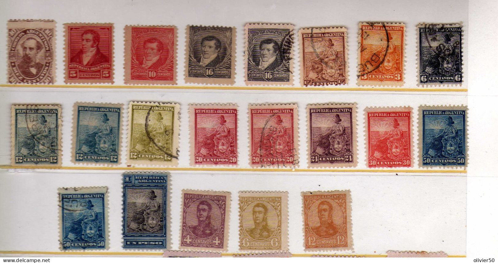Argentine (1888-1909)  - Republique - Celebrites - Neufs* Et Obliteres - Unused Stamps