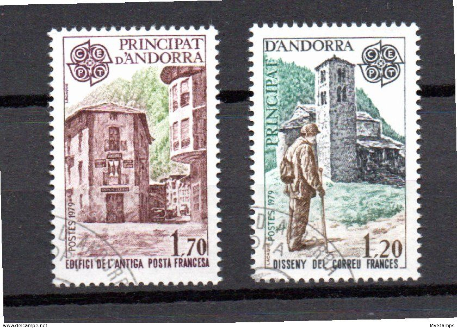 Andorra 1979 Satz 297/98 CEPT Gebraucht - Poste Aérienne