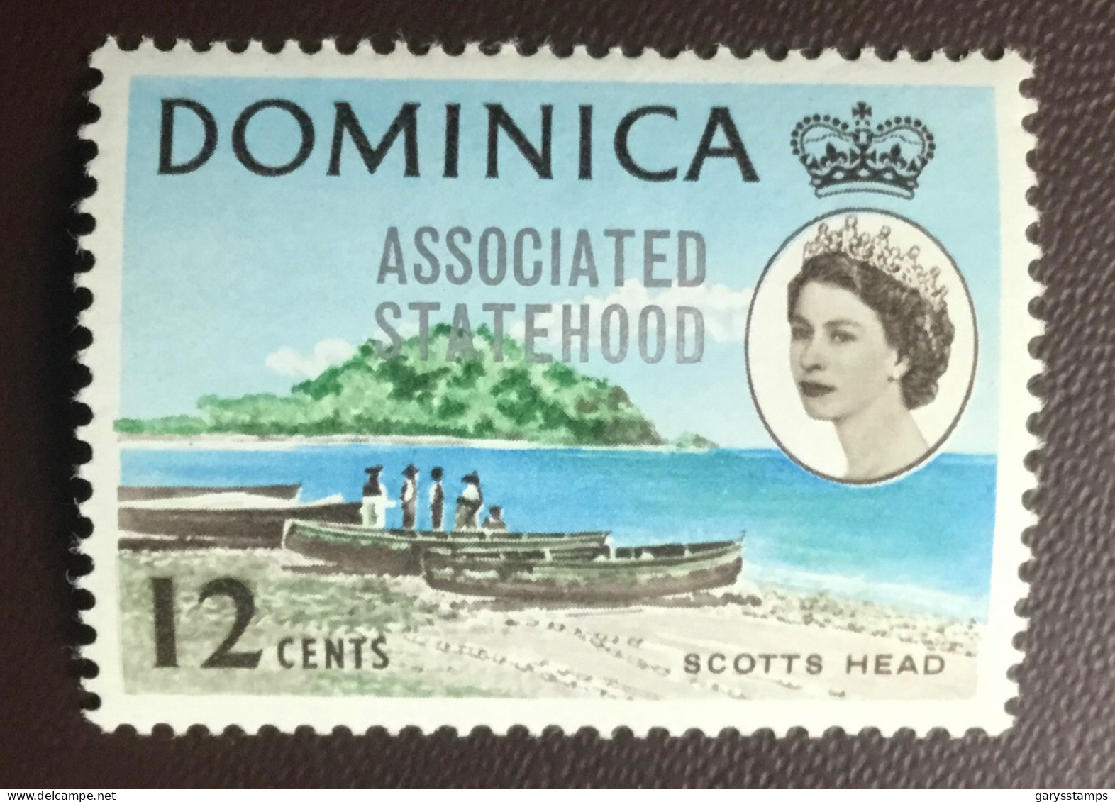 Dominica 1968 Associated Statehood 12c Watermark Upright MH - Dominique (...-1978)