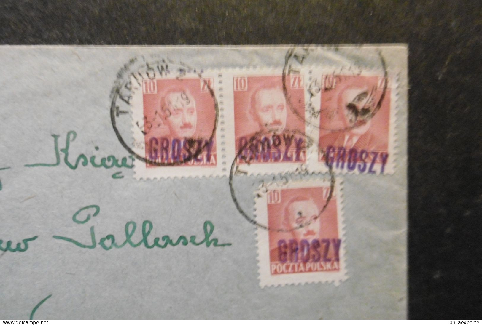 Polen  Mi. 548 (5) Groscy Aufdruck Typ 3 Brief Von Tarnow 3.1.1951 - Covers & Documents