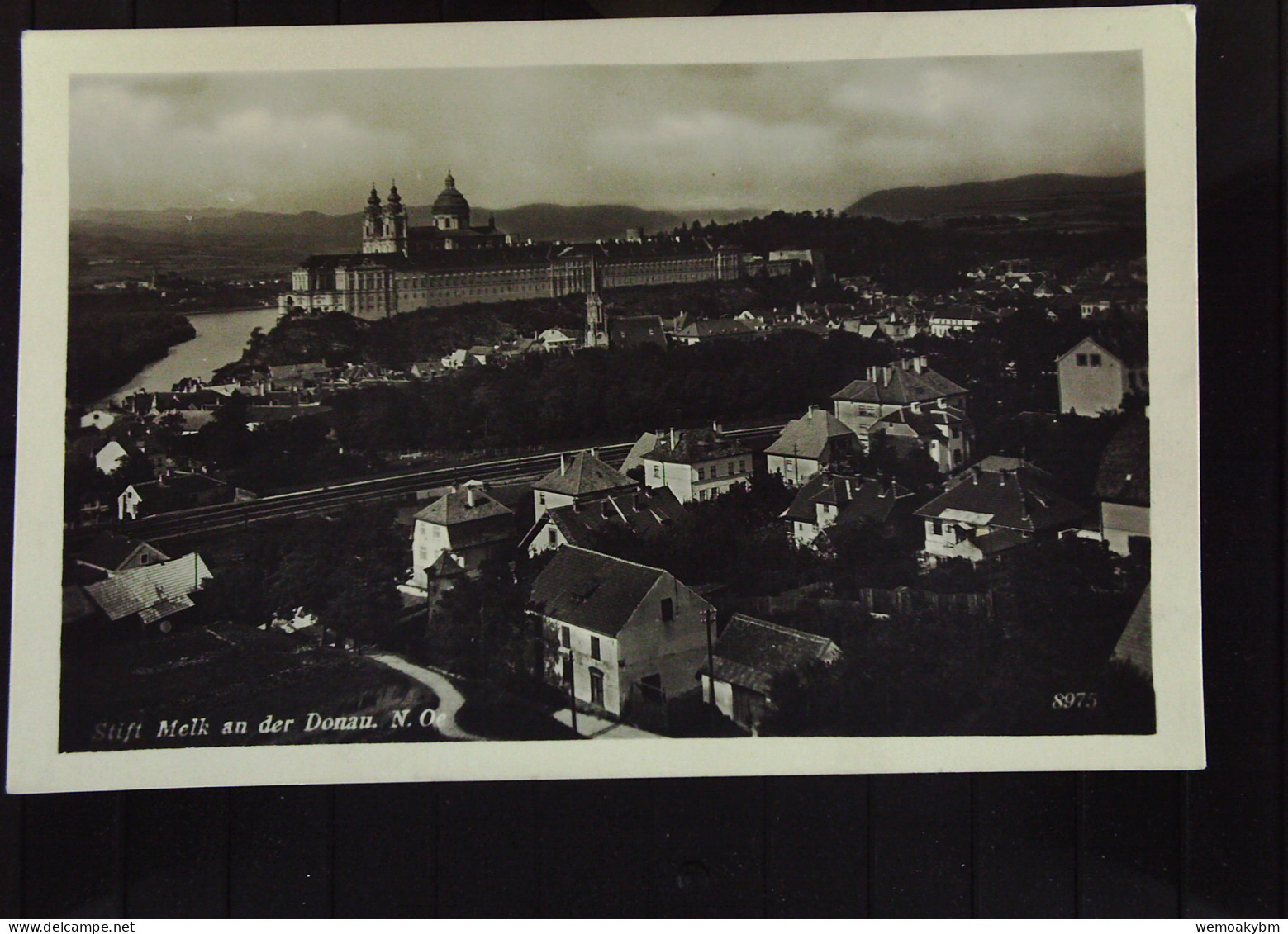 Österreich: Ansichtskarte Von Melk A. D. Donau (Wachau) In Niederösterreich Mit Benediktiner Abtei Um 1938 - Melk