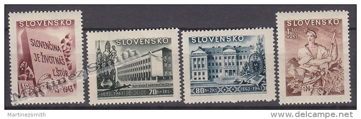 Slovakia - Slovaquie 1943 Yvert 94-97 Culture - MNH - Nuevos