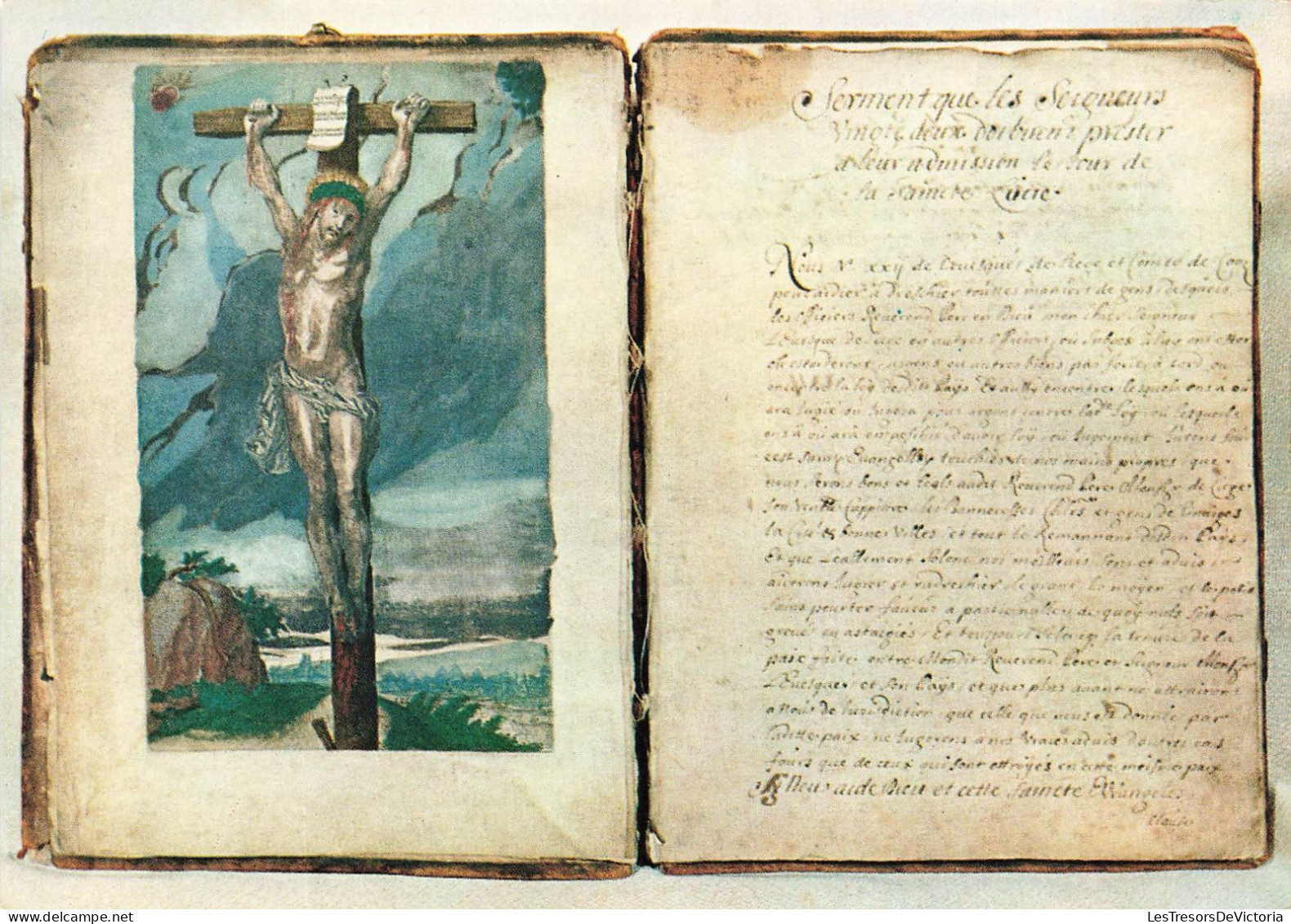 RELIGIONS ET CROYANCES - Jésus Sur Le Crucifix - Carte Postale Ancienne - Jesus