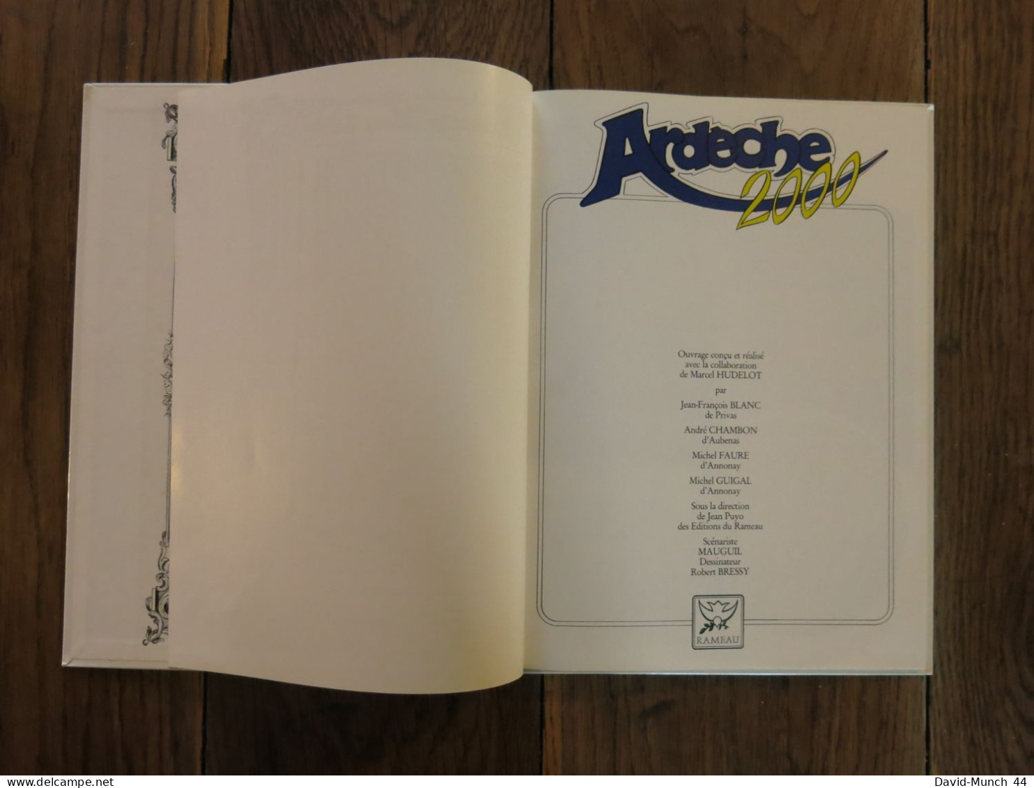 (BD) Ardèche 2000 De Bressy Et Mauguil. Editions Du Rameau. 1988 - Auvergne