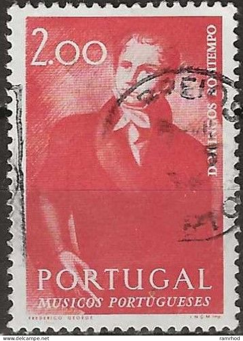 PORTUGAL 1974 Portuguese Musicians - 2e. Joao Domingos Bomtempo FU - Oblitérés