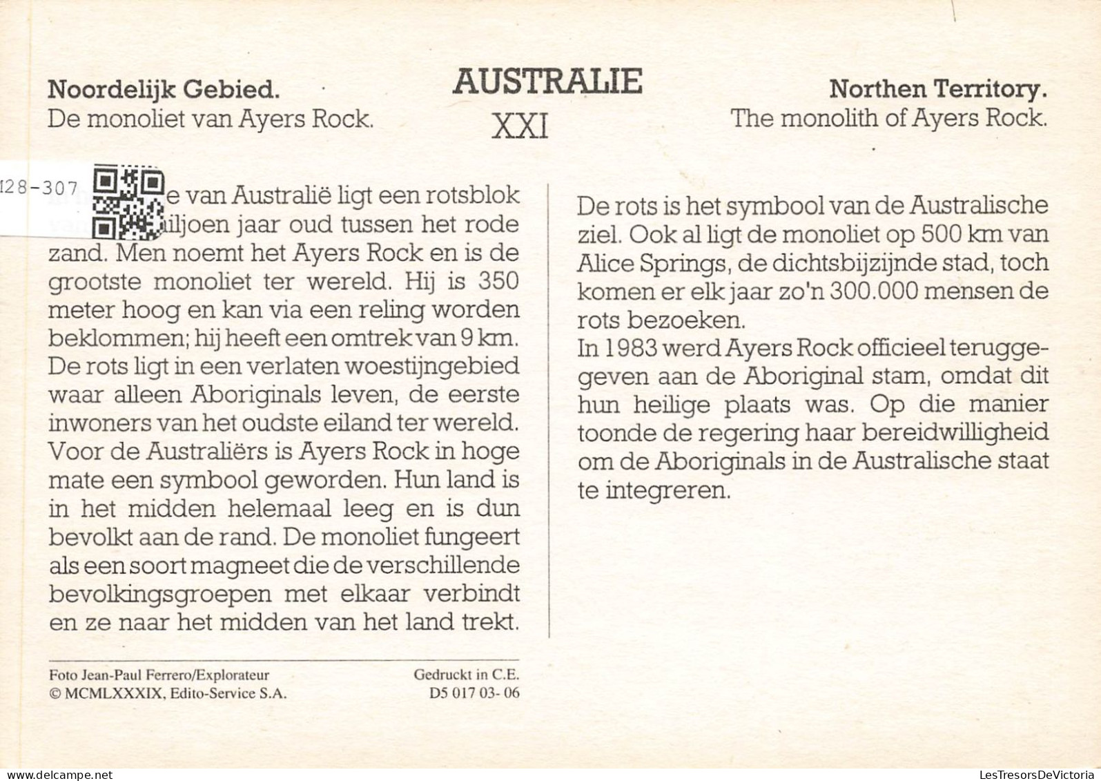 AUSTRALIE - Génie Du Nord - Le Monolithe D'Ayers Rock - Colorisé - Carte Postale - Other & Unclassified