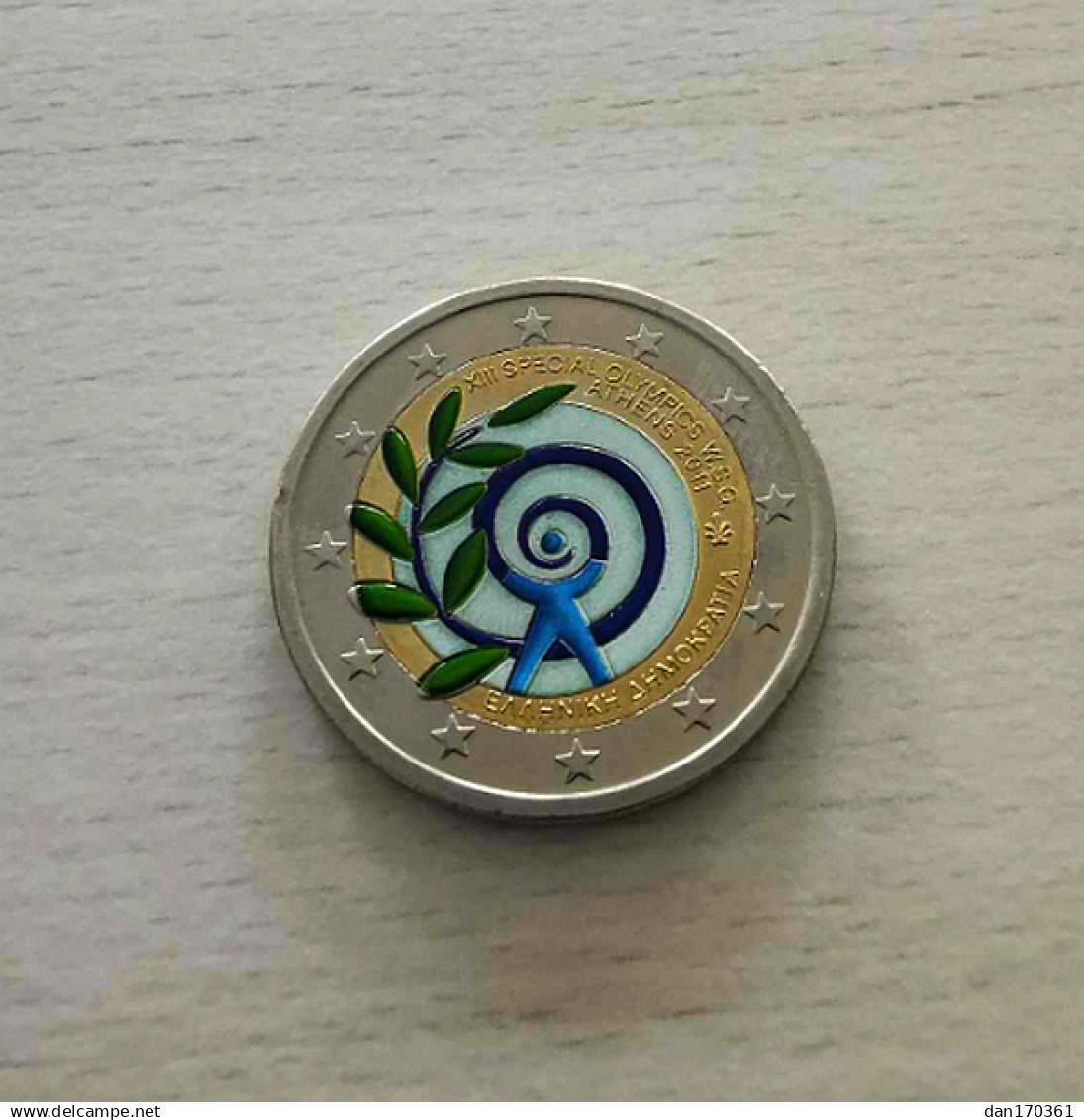 GRECE 2011 - JEUX OLYMPIQUES D'ATHENES -  2 EUROS COMMEMORATIVE  -  VERSION COULEUR - Griekenland