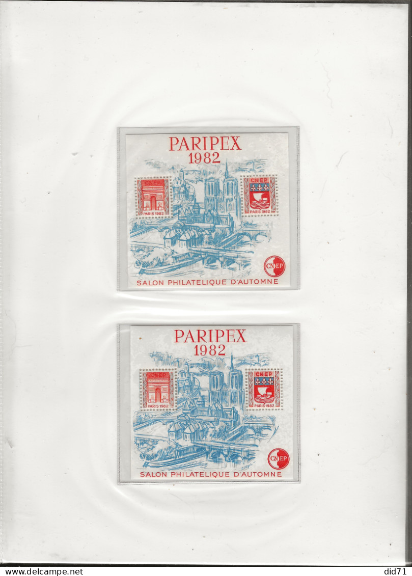 Feuillet Souvenir C.N.E.P - PARIPEX (1) Et (2) - CNEP