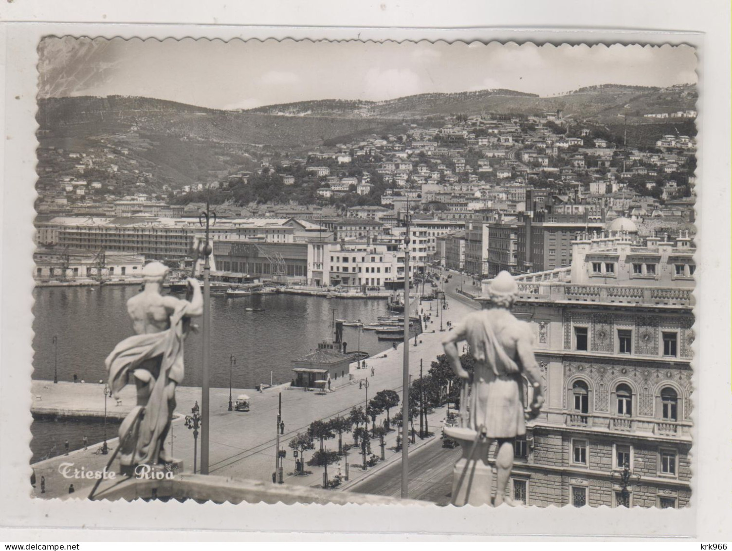 ITALY TRIESTE A 1953 AMG-FTT  Nice   Postcard To Yugoslavia - Marcofilie