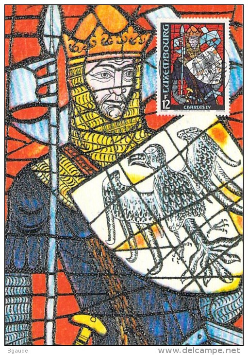LUXEMBOURG  CARTE MAXIMUM  NUM-YVERT  1177 VITRAUX - Maximumkarten