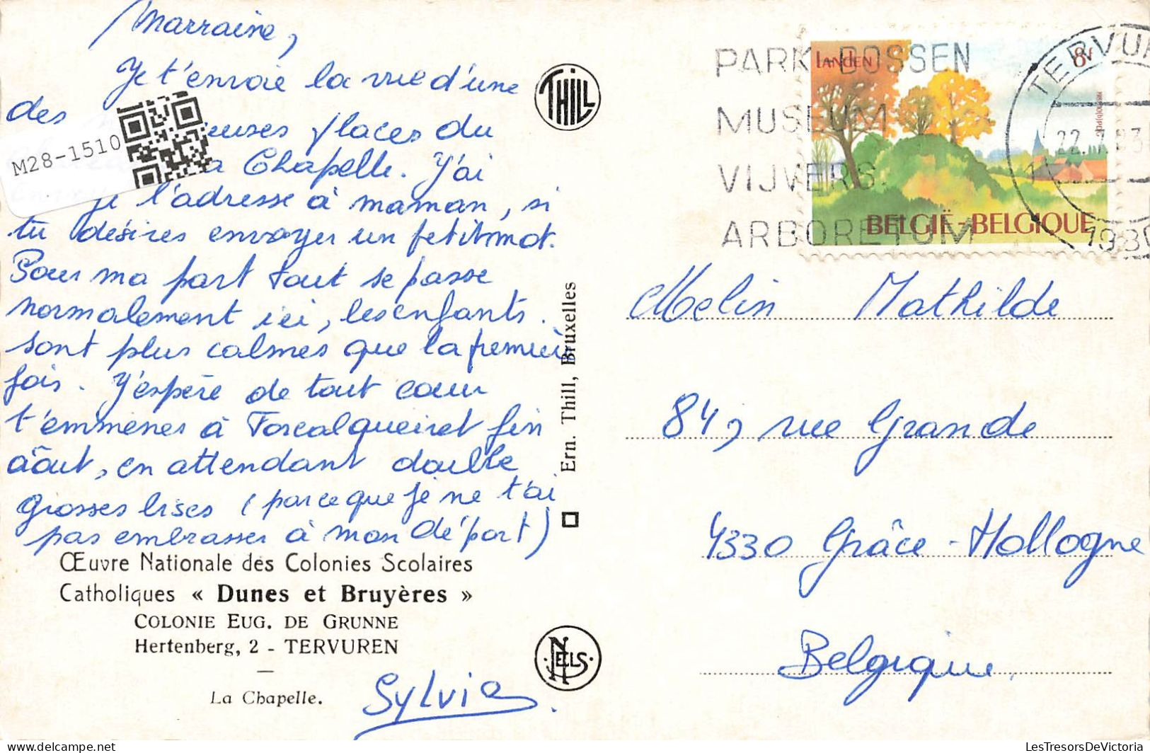 BELGIQUE - Tervueren - La Chapelle - Carte Postale - Tervuren
