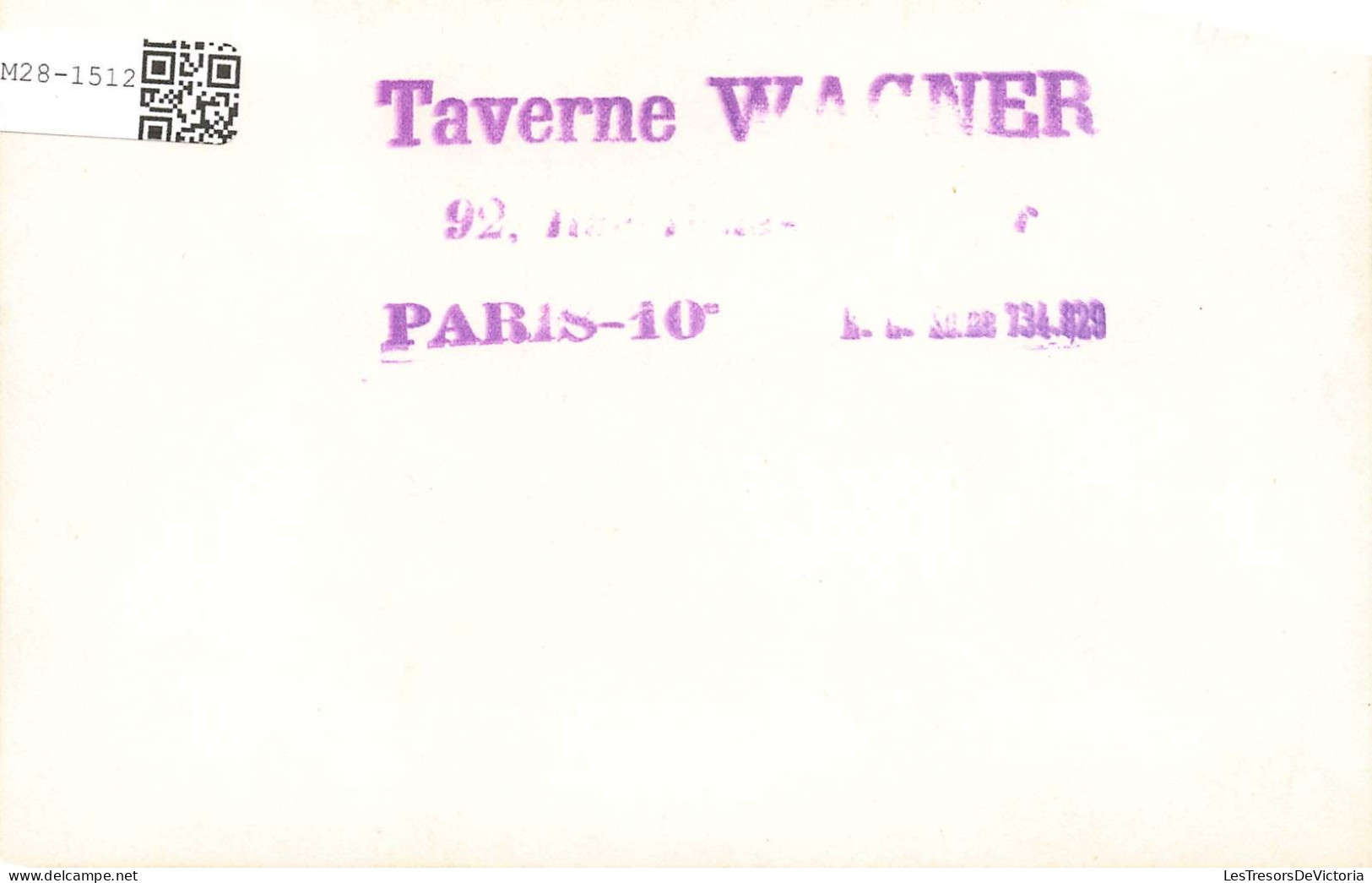 FRANCE - Paris - Taverne Wagner - Restaurant - Carte Postale Ancienne - Cafés, Hôtels, Restaurants