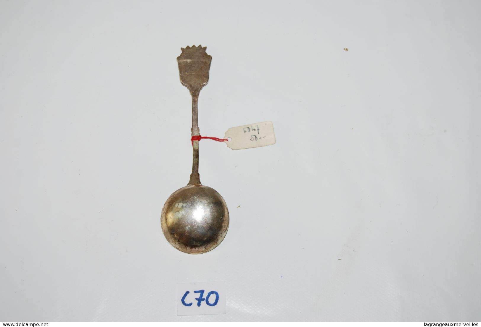 C70 Ancienne Cuillère De Collection - Manche Ludique - Rare - 50 Frs - Spoons