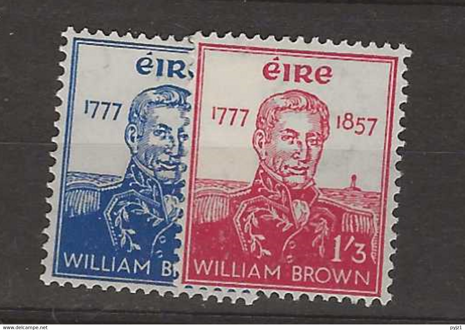 1956 MNH Ireland Mi 132-33 Postfris** - Unused Stamps