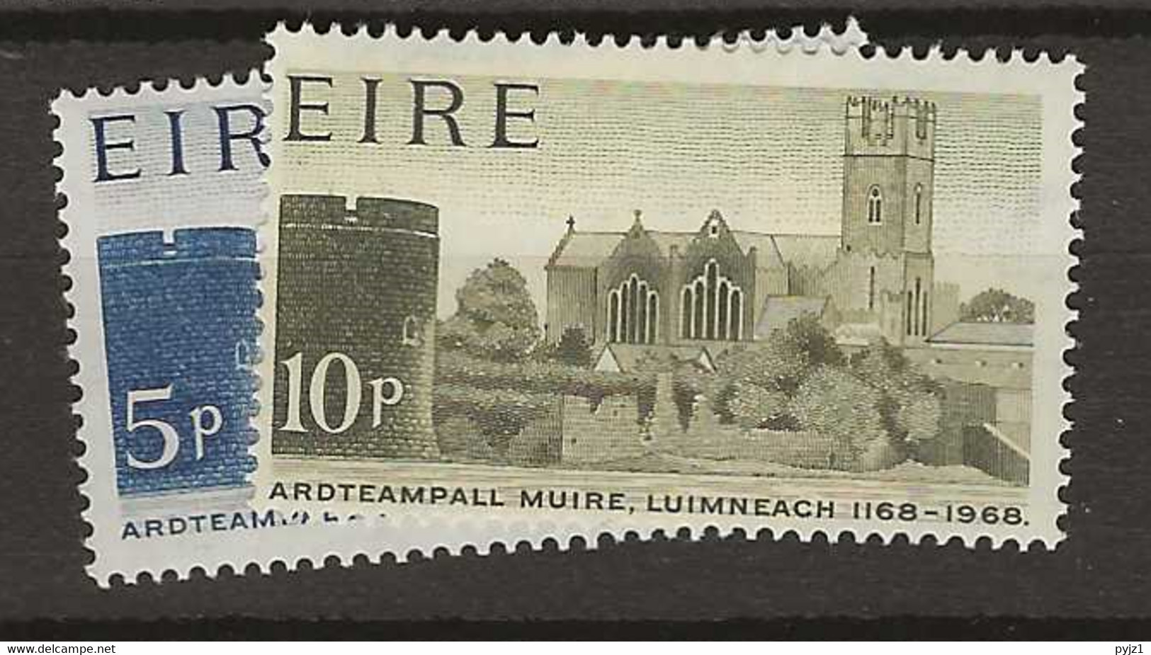1968 MNH Ireland Mi 203-04 Postfris** - Unused Stamps