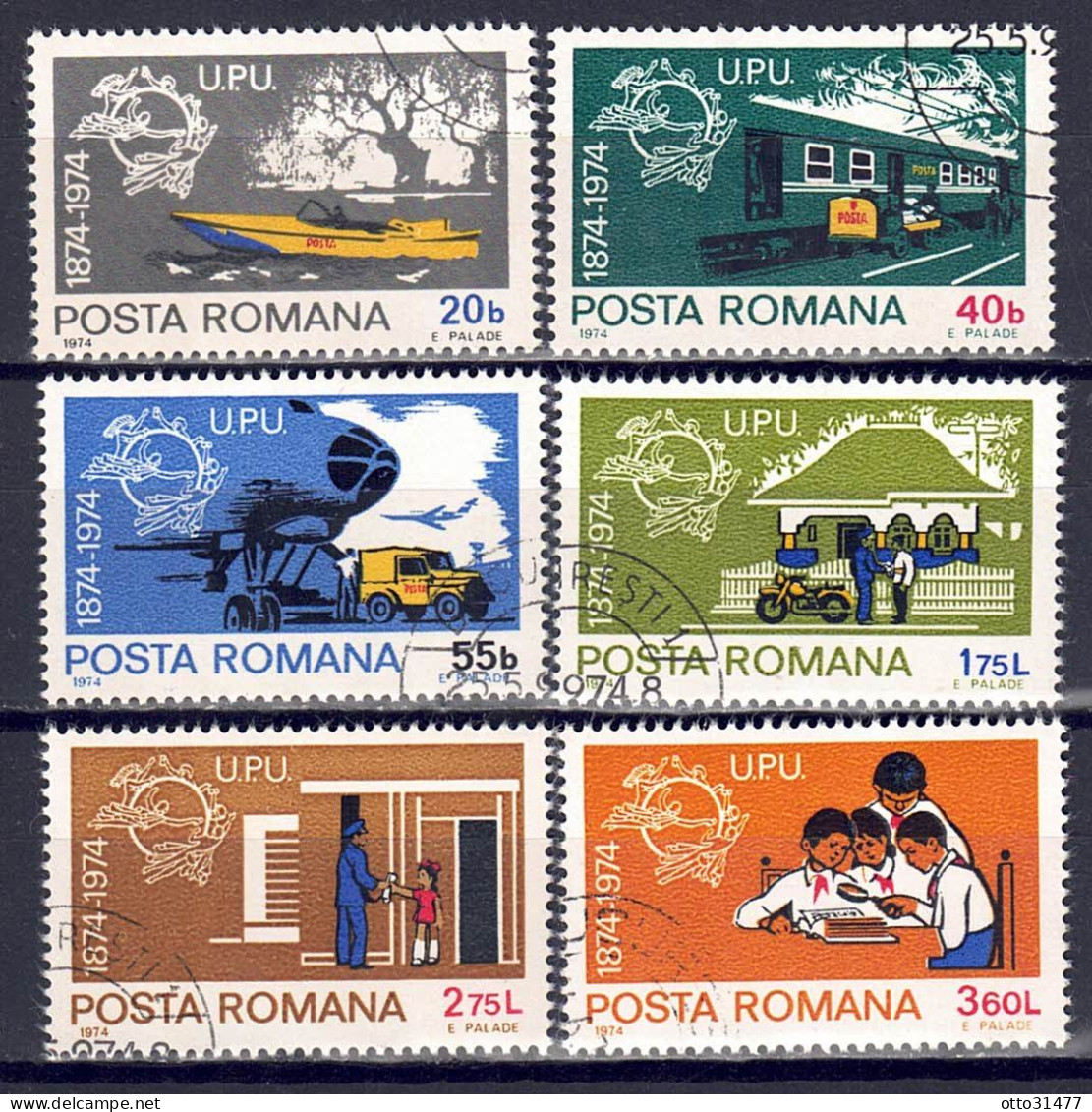 Rumänien 1974 - Weltpostverein, Nr. 3194 - 3199, Gestempelt / Used - Usati