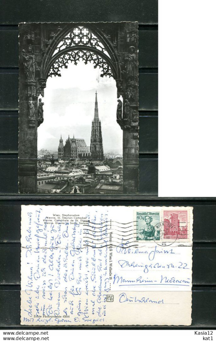 K17008)Ansichtskarte: Wien, Stephansdom, Gelaufen 1960 - Kirchen
