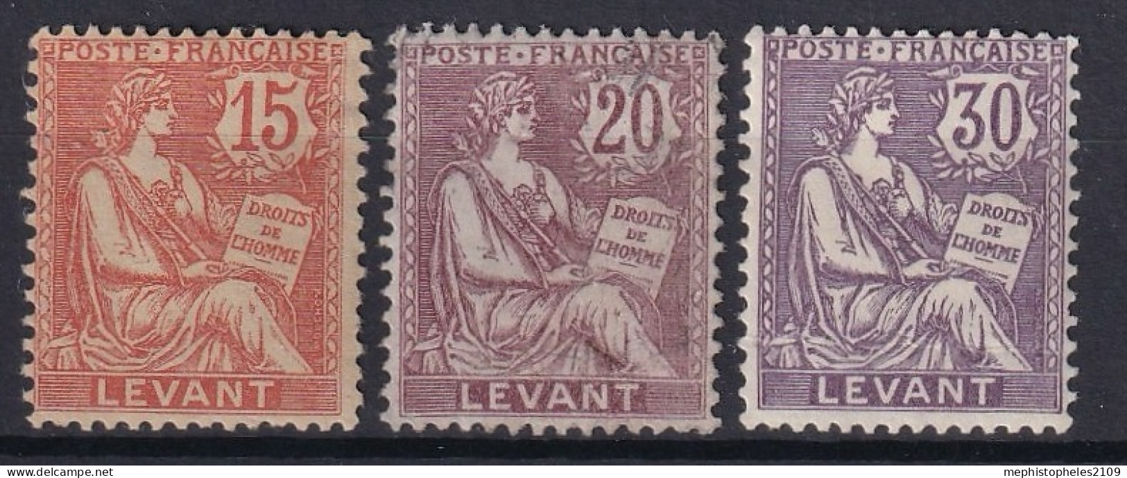 LEVANT 1902/20 - MLH - YT 15, 16, 18 - Ungebraucht