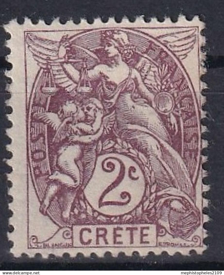 CRÉTE 1902/03 - MLH - YT 2 - Nuovi