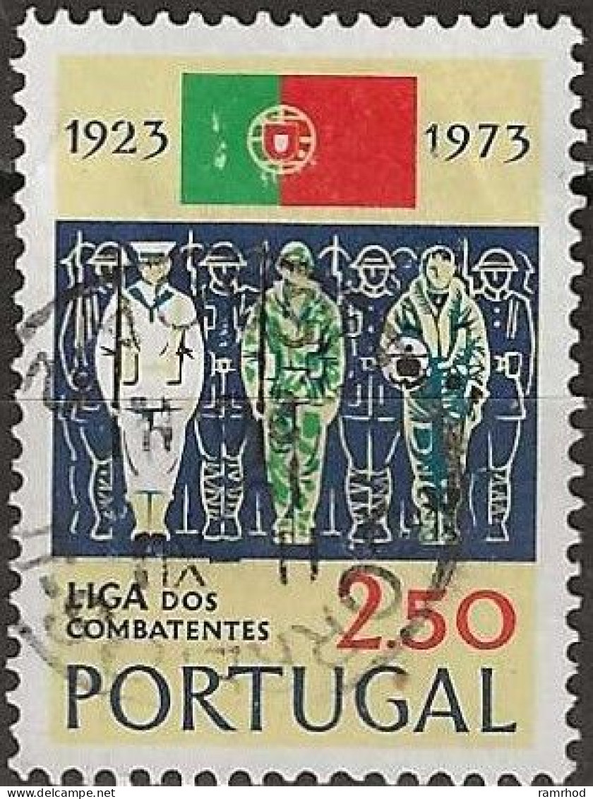 PORTUGAL 1973 50th Anniversary Of Servicemen's League - 2e.50 - Servicemen FU - Oblitérés