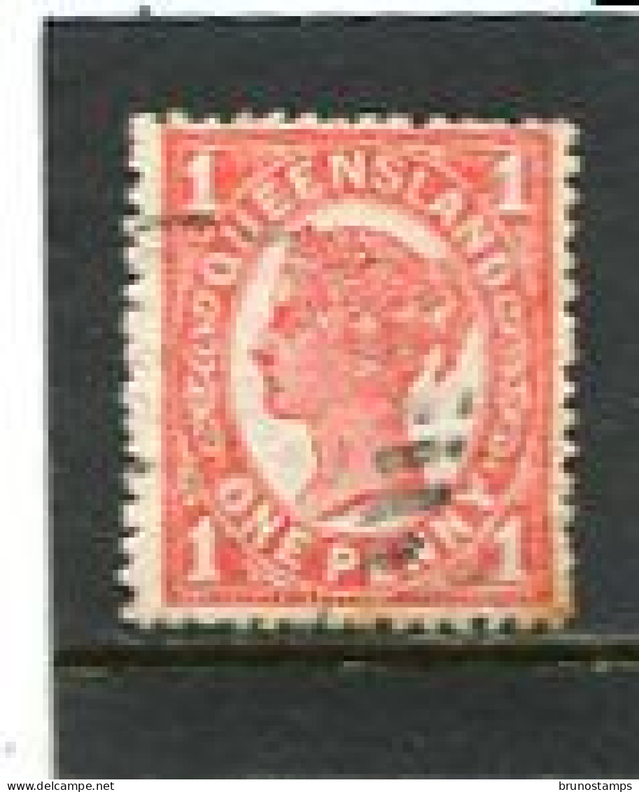 AUSTRALIA/QUEENSLAND - 1907   1d  VERMILLON  FINE  USED   SG 288 - Used Stamps