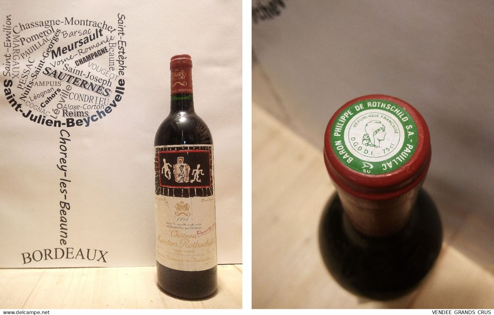 Château Mouton Rothschild 1994 - Pauillac - 1er Grand Cru Classé - 1 X 75 Cl - Rouge - Wein