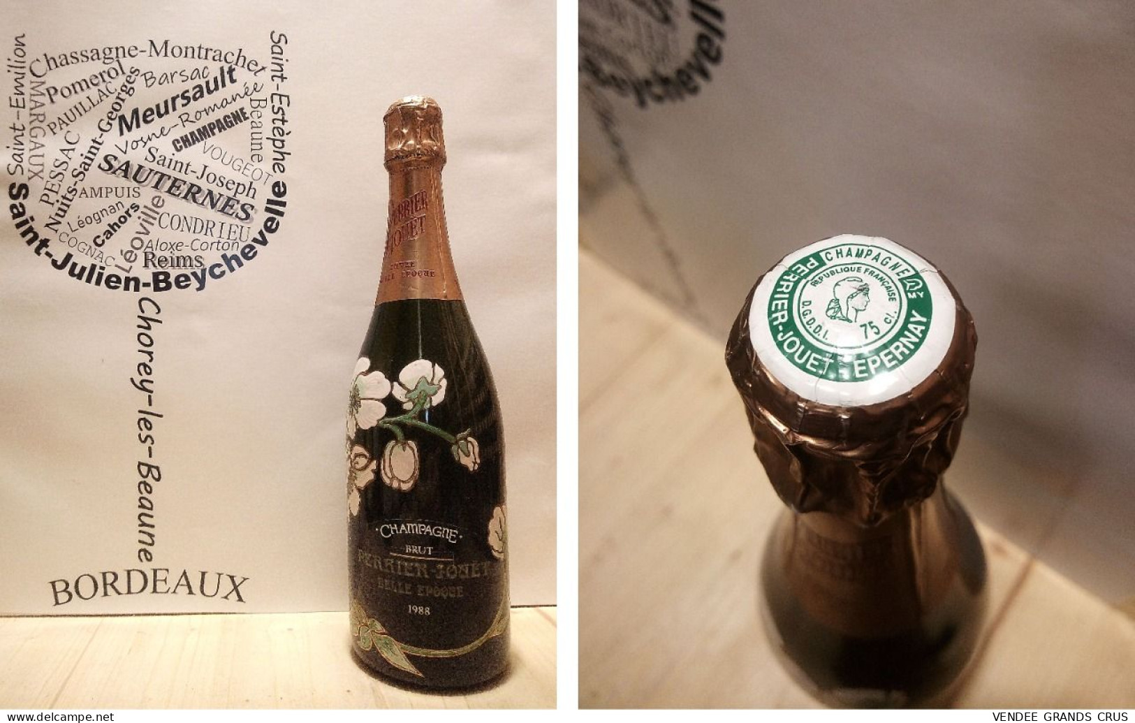 Perrier Jouët – Belle Epoque 1988 - Champagne - 1 X 75 Cl - Blanc Effervescent - Champagne & Mousseux