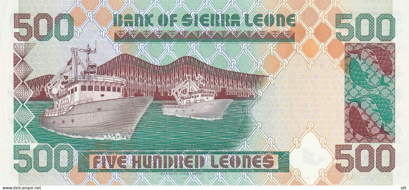 SIERRA LEONE  500LEONES  1995  P-24  UNC - Sierra Leona