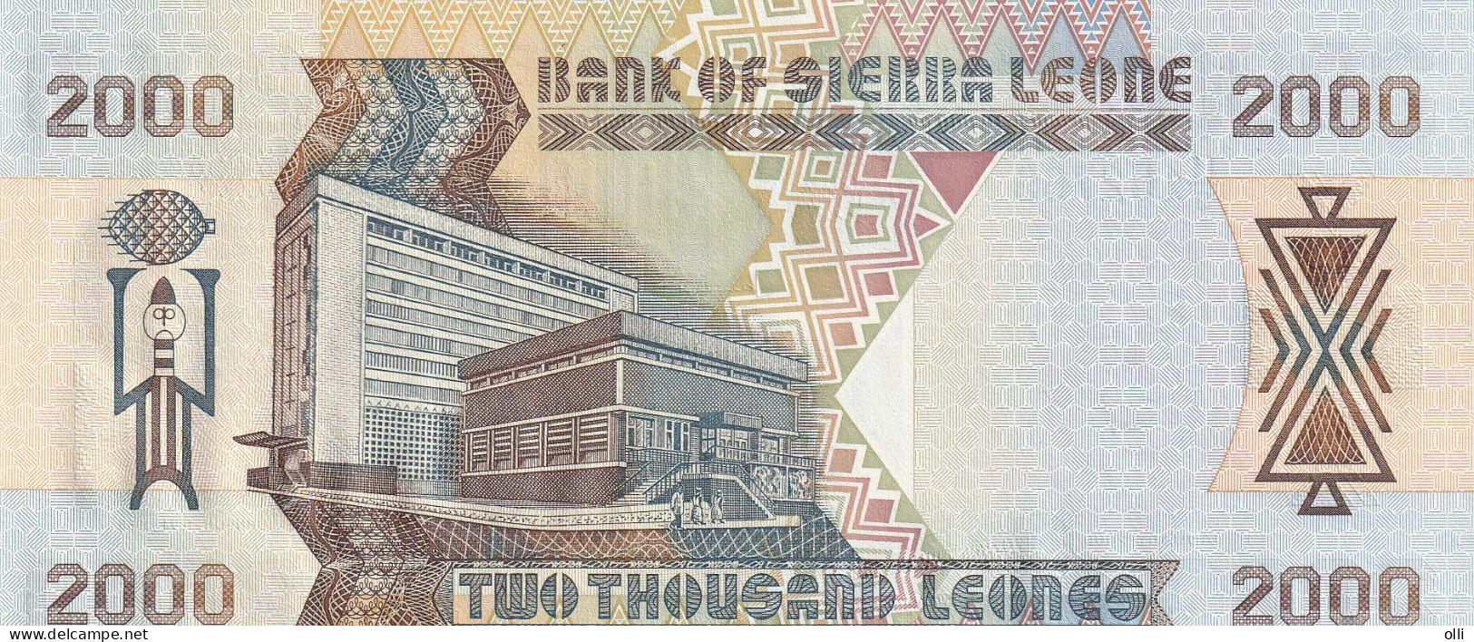 SIERRA LEONE  2000LEONES  2000  P-25  UNC - Sierra Leone