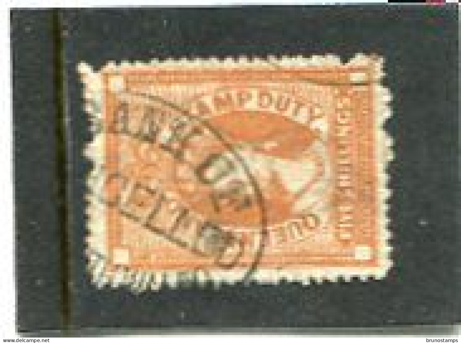 AUSTRALIA/QUEENSLAND - 1871  STAMP DUTY  5s  ORANGE BROWN  WMK LARGE CROWN Q  FINE  USED   SG F21 - Usati