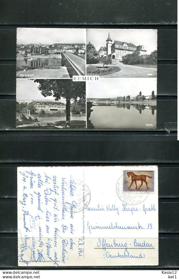 K18043)Ansichtskarte: Remich, Mehrbildkarte, Gelaufen 1961 - Remich