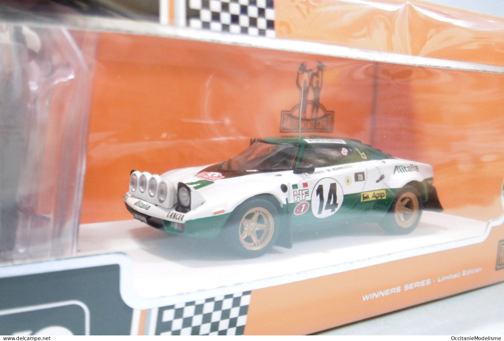 Ixo - LANCIA STRATOS HF #14 Winner Rallye Monte-Carlo 1975 + Figurines Réf. SPRM001-75 NBO Neuf 1/43 - Ixo