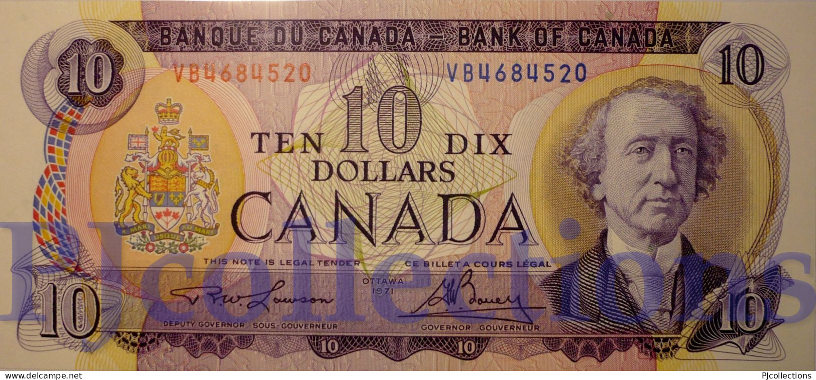 CANADA 10 DOLLARS 1971 PICK 88c UNC - Canada