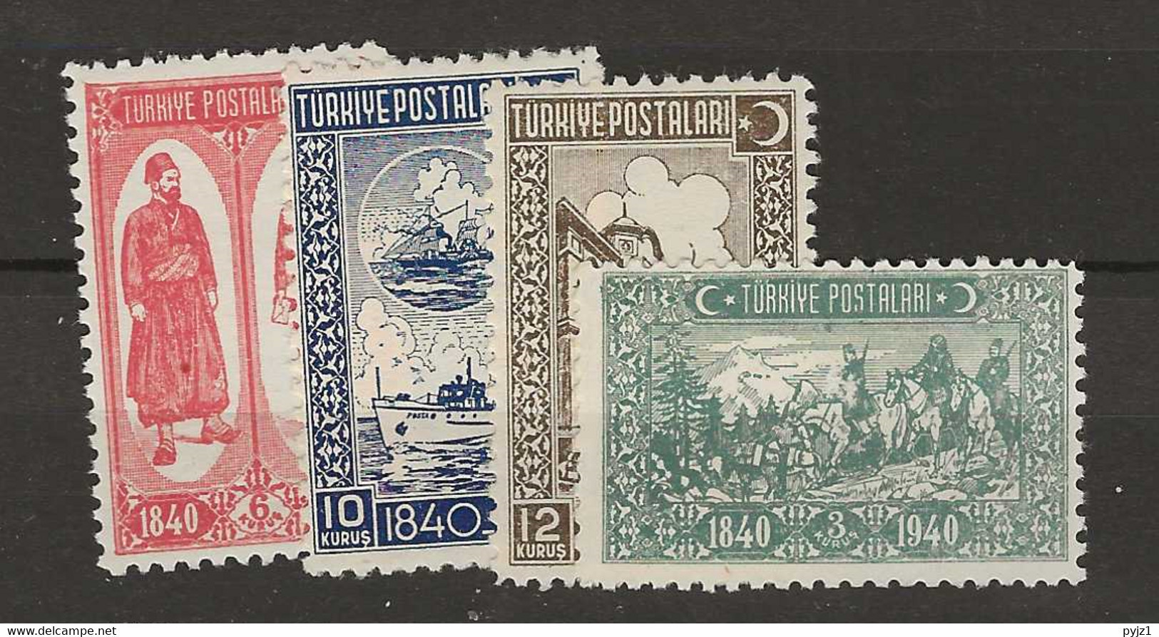 1940 MNH Turkye Mi 1094-97 Postfris** - Neufs