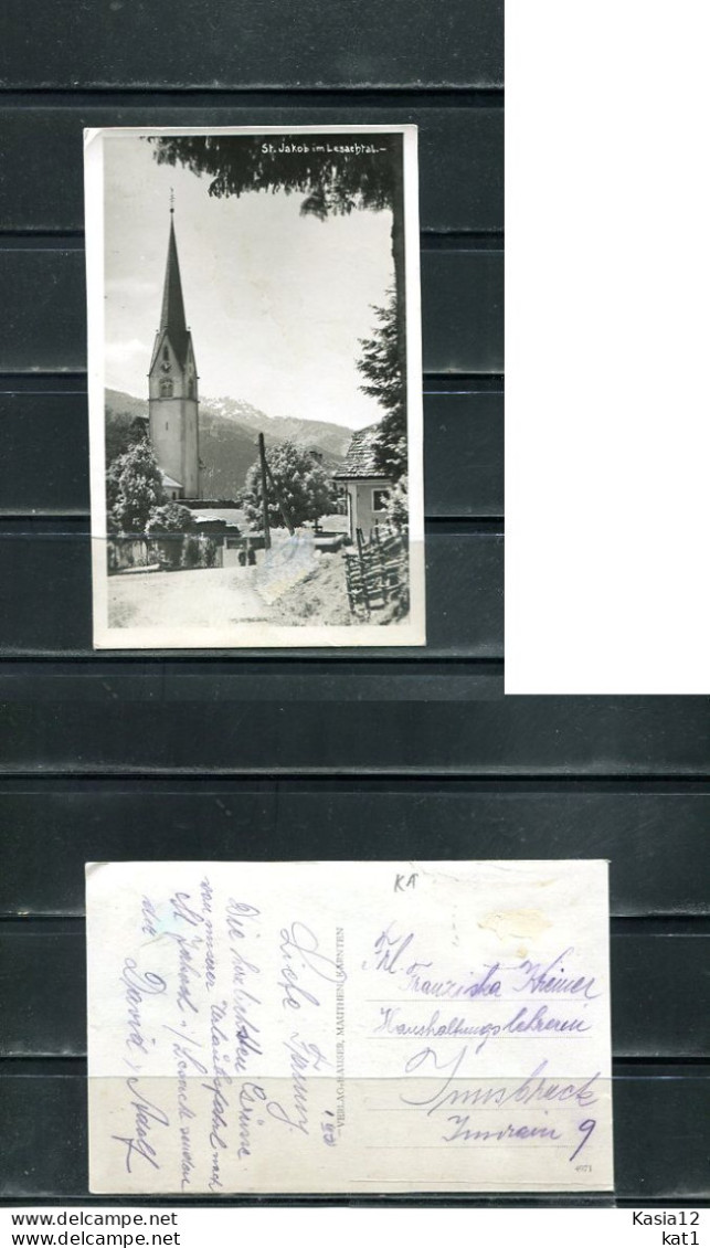 K18563)Ansichtskarte: Lesachtal, St. Jakob, Gelaufen 1931 - Lesachtal