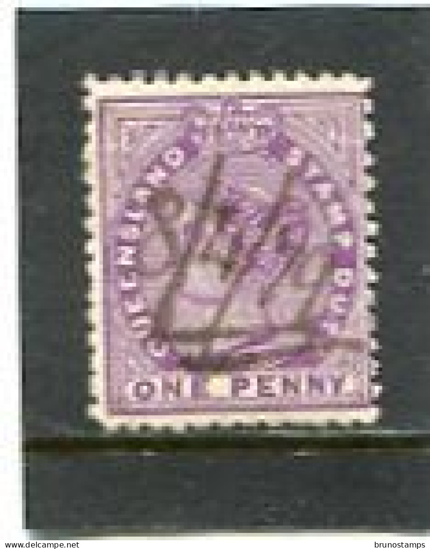 AUSTRALIA/QUEENSLAND - 1878  POSTAL FISCAL  1d  USED   SG F33 - Usati