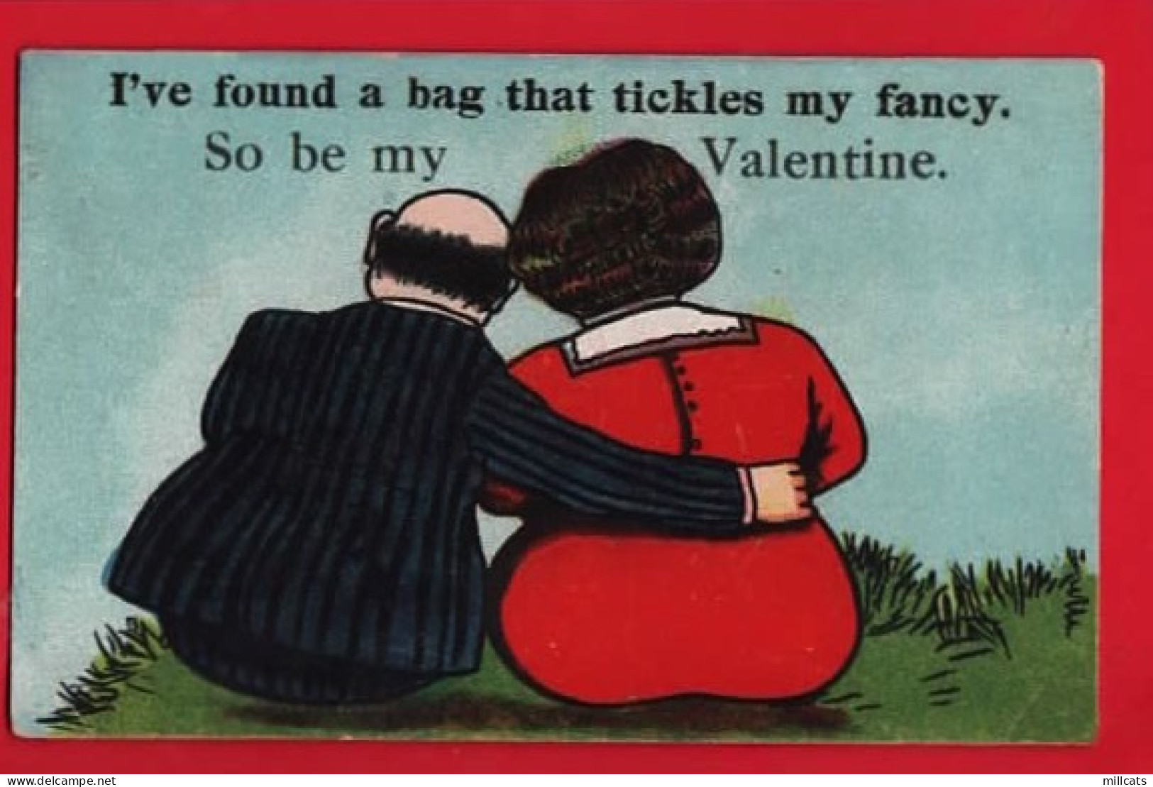 VALENTINES DAY    I FOUND A BAG THAT TICKLES MY FANCY   COMIC HUMOUR    Pu 1922 - Saint-Valentin