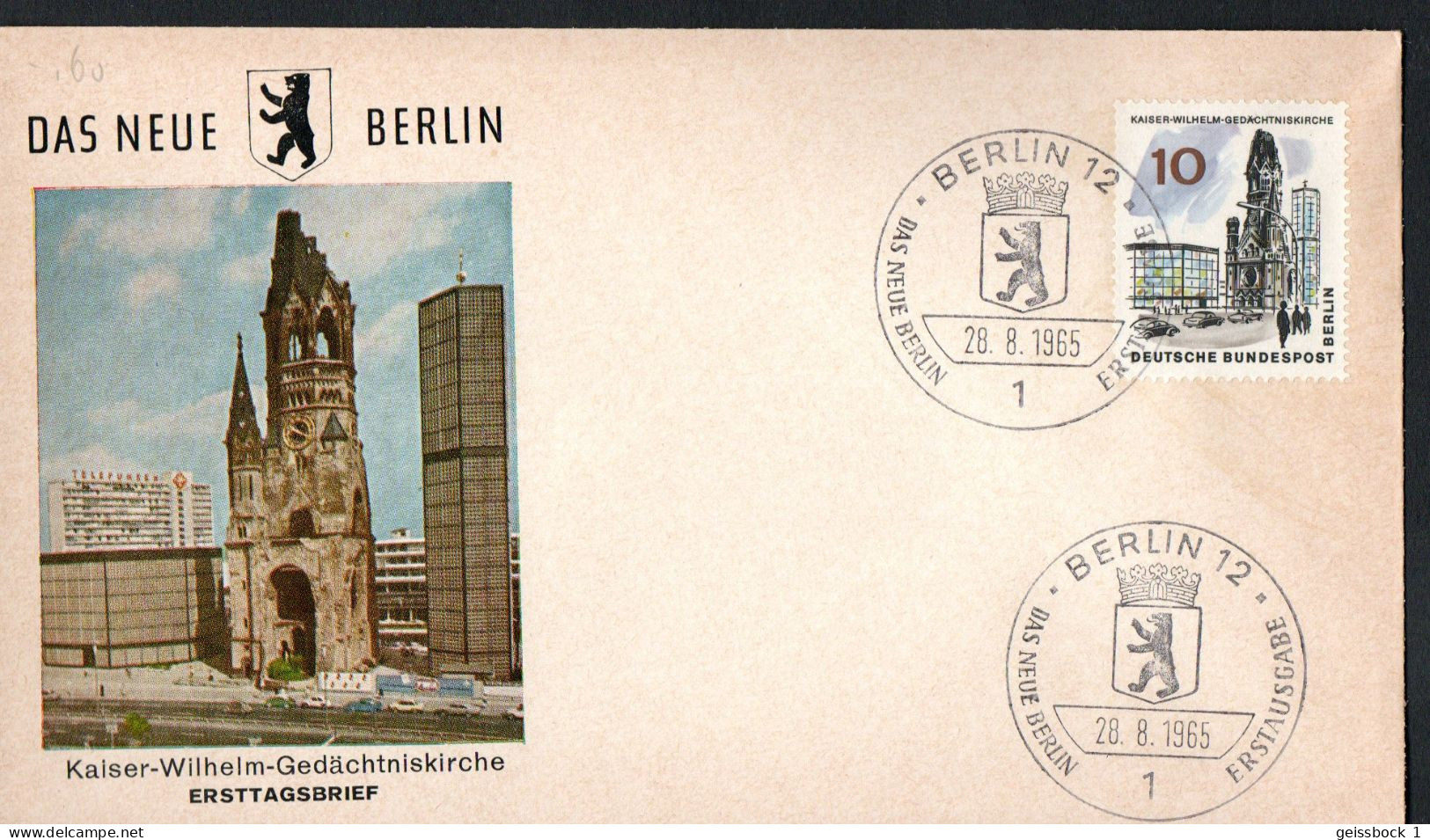 Berlin 1965: Mi.-Nr. 254  FDC Das Neue Berlin      (K001) - 1948-1970