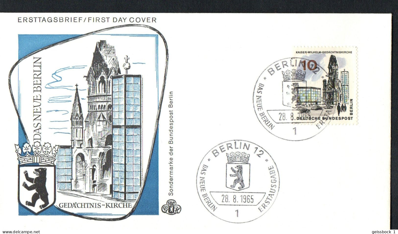 Berlin 1965: Mi.-Nr. 254  FDC Das Neue Berlin      (K001) - 1948-1970