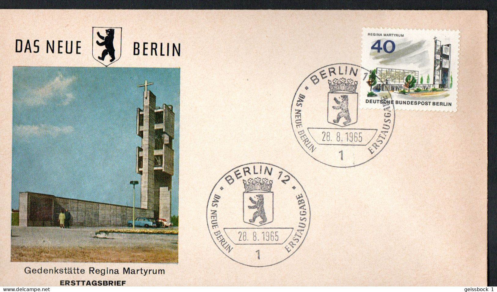 Berlin 1965: Mi.-Nr. 258  FDC Das Neue Berlin      (K001) - 1948-1970