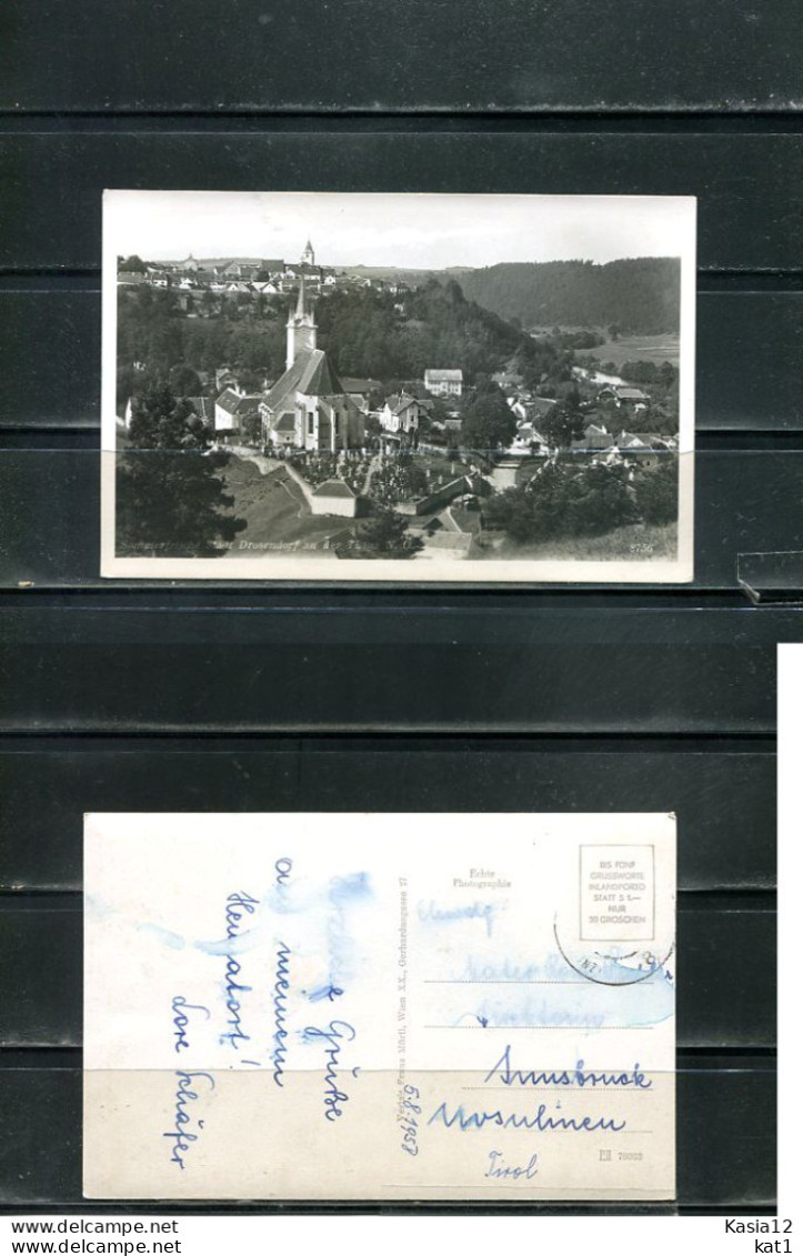 K18582)Ansichtskarte: Drosendorf, Totale, Gelaufen 1958 - Drosendorf-Zissersdorf